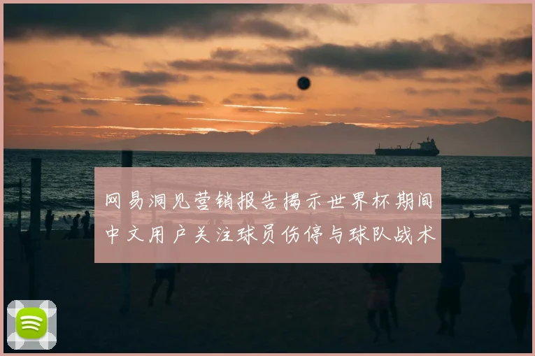 网易洞见营销报告揭示世界杯期间中文用户关注球员伤停与球队战术分析